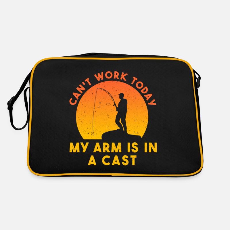 I Can't Go to Work Today My Arm is in A Cast Retro Tasche