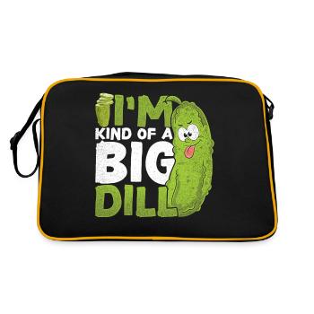 Légumes Drôle Cadeau Concombre Concombre - Sac Retro - noir/or - Dos