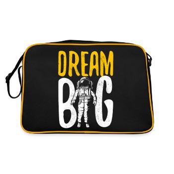 Astronaute Dream Big Planet Raumfahrer - Sac Retro - noir/or - Dos