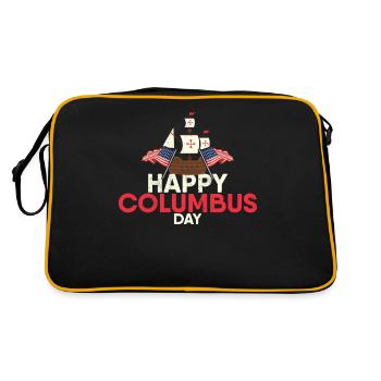 Jour de Christophe Colomb - Sac Retro - noir/or - Dos