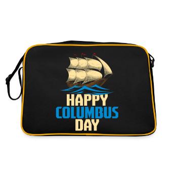 Jour de Christophe Colomb - Sac Retro - noir/or - Dos