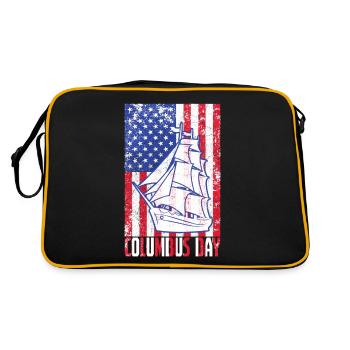 Jour de Christophe Colomb - Sac Retro - noir/or - Dos