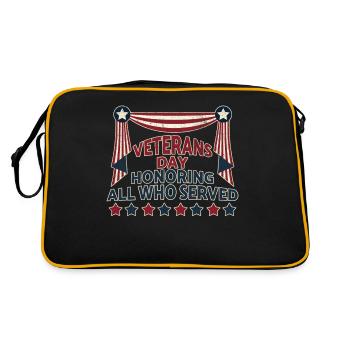 Journée des anciens combattants Vintage Memorial Day Freedom - Sac Retro - noir/or - Dos