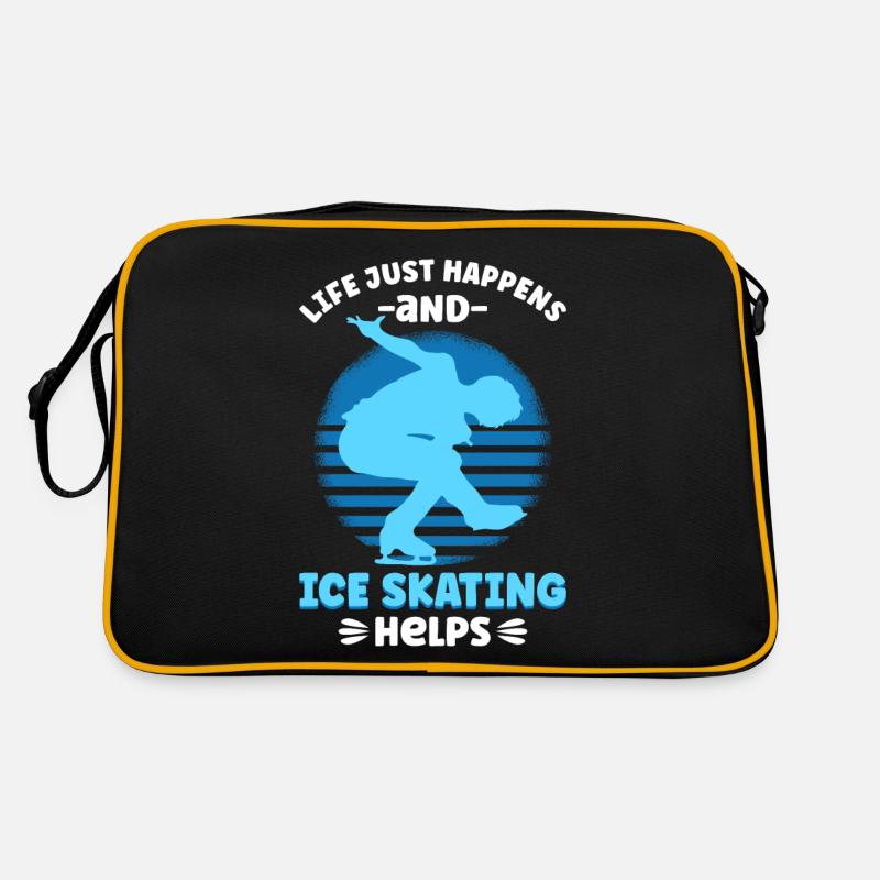 Life Just Happens And Ice Skating Helps Retro Tasche