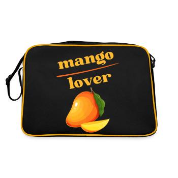 mangolover mangeur de mangue fruit été soleil - Sac Retro - noir/or - Dos