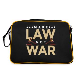 Lawyer Lawyer Legal Advice Law - Retro Bag - black/gold - Back