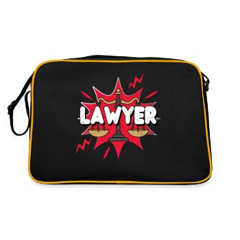 I am Lawyer Lawyer Legal Advice Law - Retro Bag - black/gold - Back