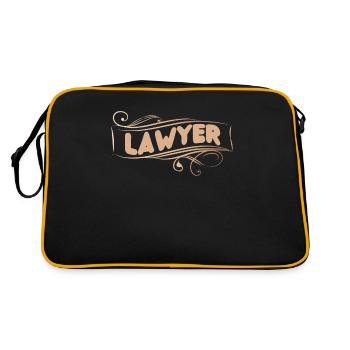 I am Lawyer Lawyer Legal Advice Law - Retro Bag - black/gold - Back