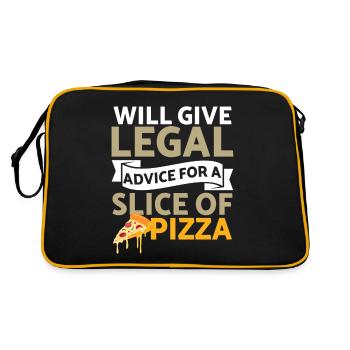 Conseils juridiques pour Pizza Lawyer Jura - Sac Retro - noir/or - Dos
