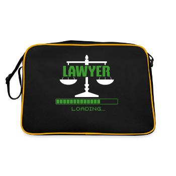 Lawyer Lawyer Legal Advice Law - Retro Bag - black/gold - Back