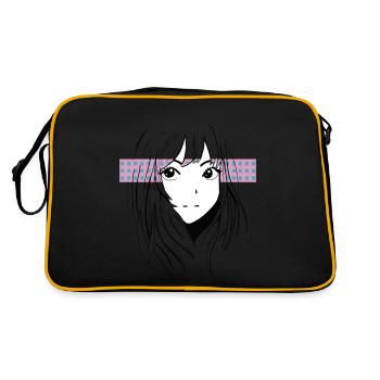 Anime Fille Vaporwave - Sac Retro - noir/or - Dos