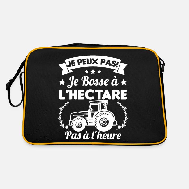 Je peux pas! Je bosse à l'hectare pas à l'heure Sac Retro