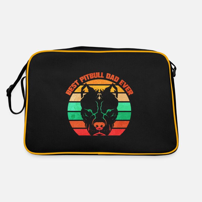 Best Pitbull Dad Ever Retro Tasche