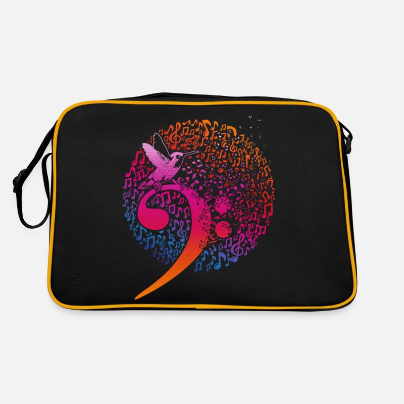 Bass Key Music Gift Bird Clef Retro Bag