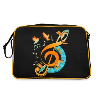 Clé - Sac Retro - noir/or - Dos