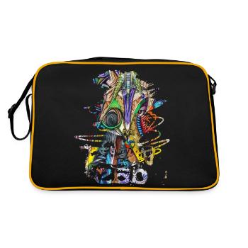 Graffiti art graffiti style graffiti Splash - Sac Retro - noir/or - Dos