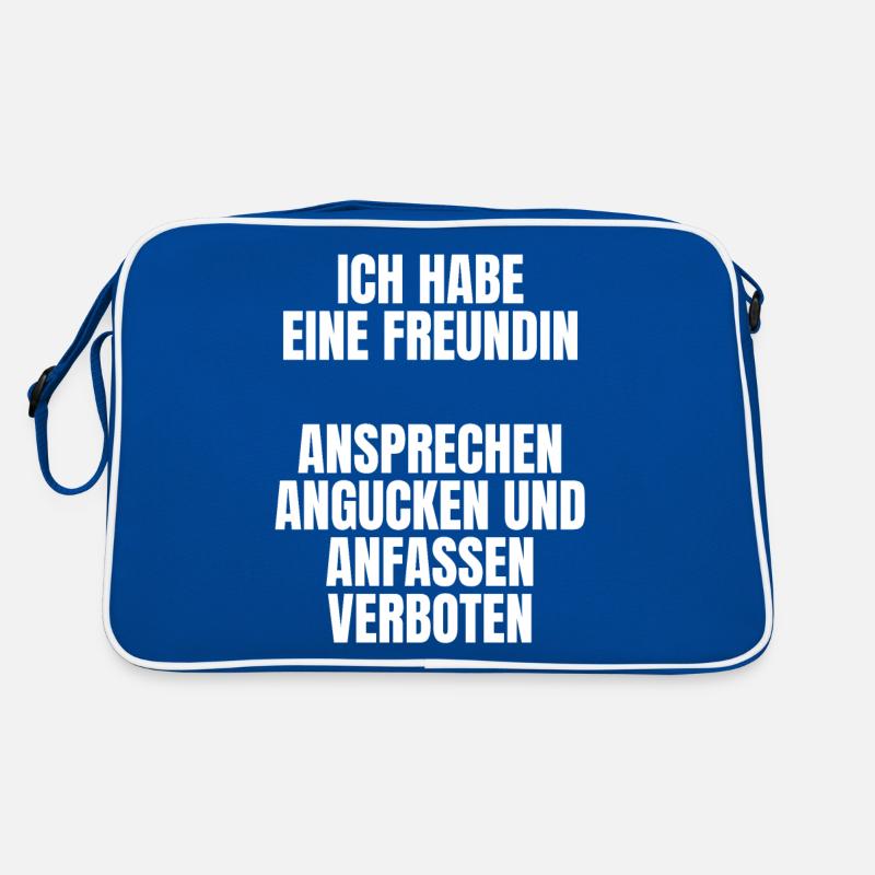 Ich Habe Eine Freundin Ansprechen Verboten Retro Tasche