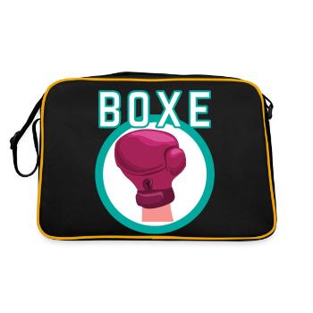 Boxing love - boxer gift idea - Retro Bag - black/gold - Back