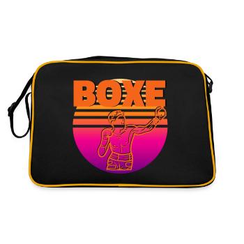 Vintage boxing - boxer gift idea - Retro Bag - black/gold - Back