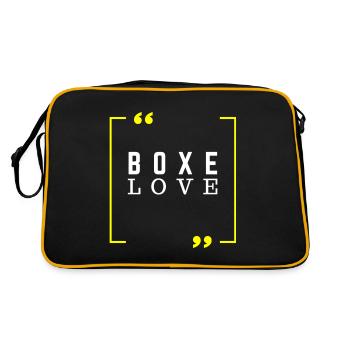 Boxing love - boxer gift idea - Retro Bag - black/gold - Back