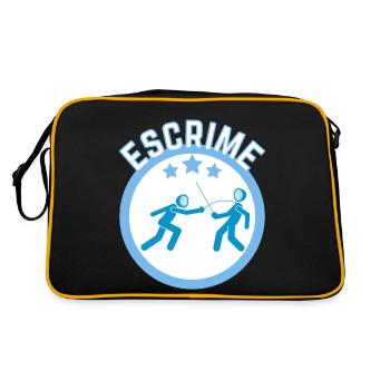 Fencing match - Retro Bag - black/gold - Back