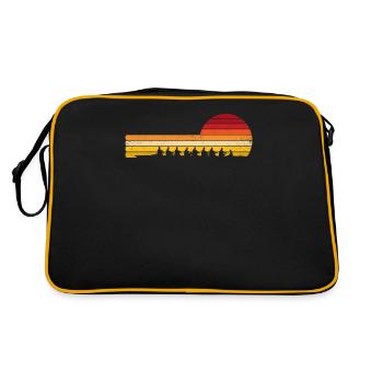 Aviron Rétro Vintage Style Pour l’équipage de dressage de rameurs - Sac Retro - noir/or - Dos