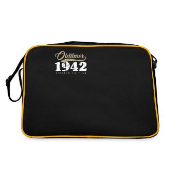 Oldtimer 1942 80th birthday 80 years - Retro Bag - black/gold - Back