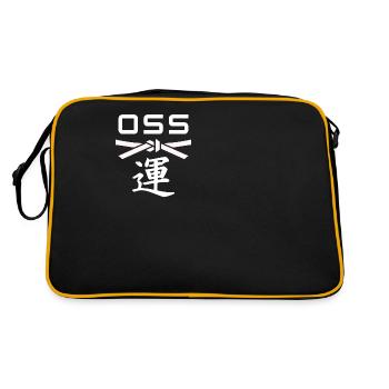 oss Karate - idee cadeau karate - Sac Retro - noir/or - Dos