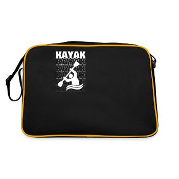 kayak love canoë retro - Sac Retro - noir/or - Dos