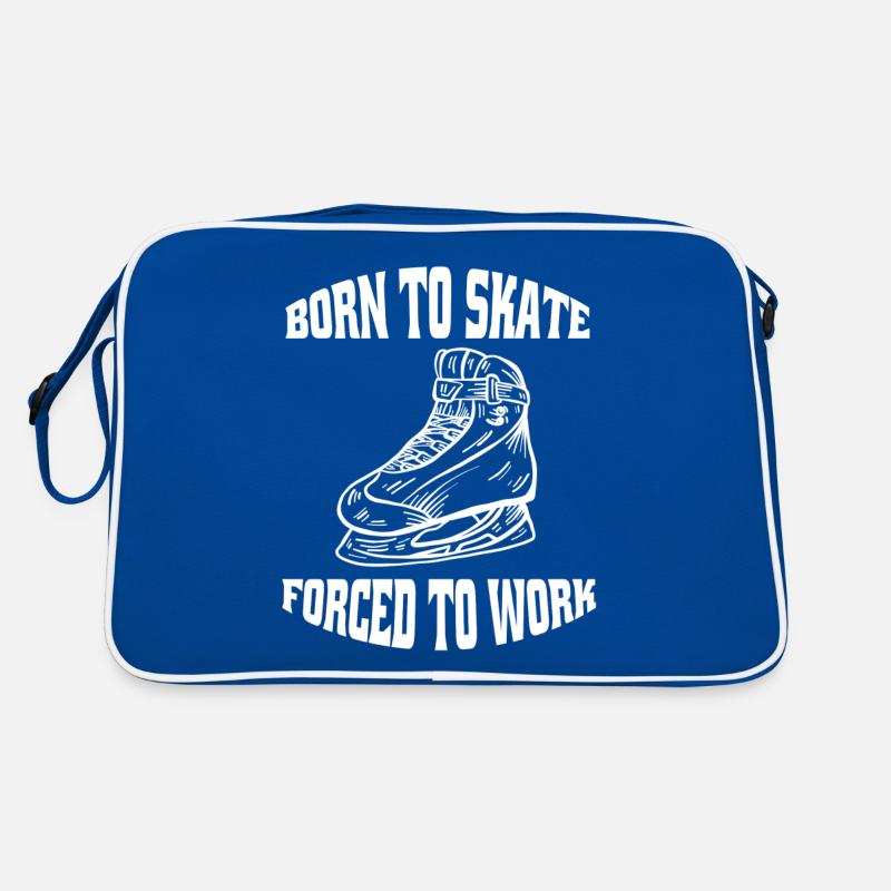 Eiskunstlaufen Schlittschuh Eiskunstlauf Eislauf Retro Tasche