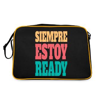 Siempre estoy ready - Retro Bag - black/gold - Back