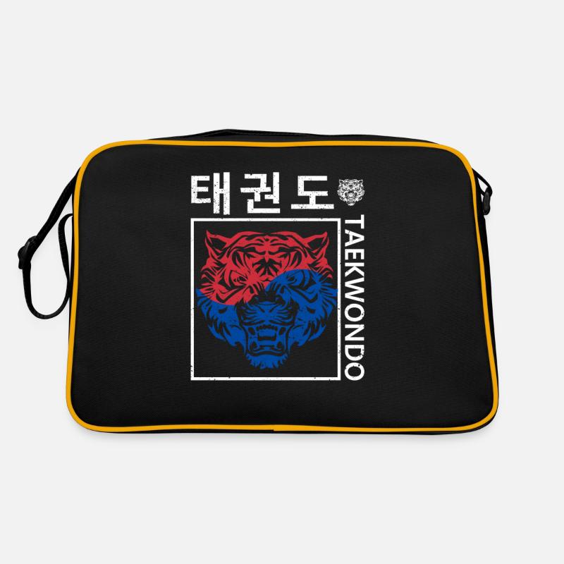 Tae Kwon Do Tiger Korea Drôle Taekwondo Corée Sac Retro