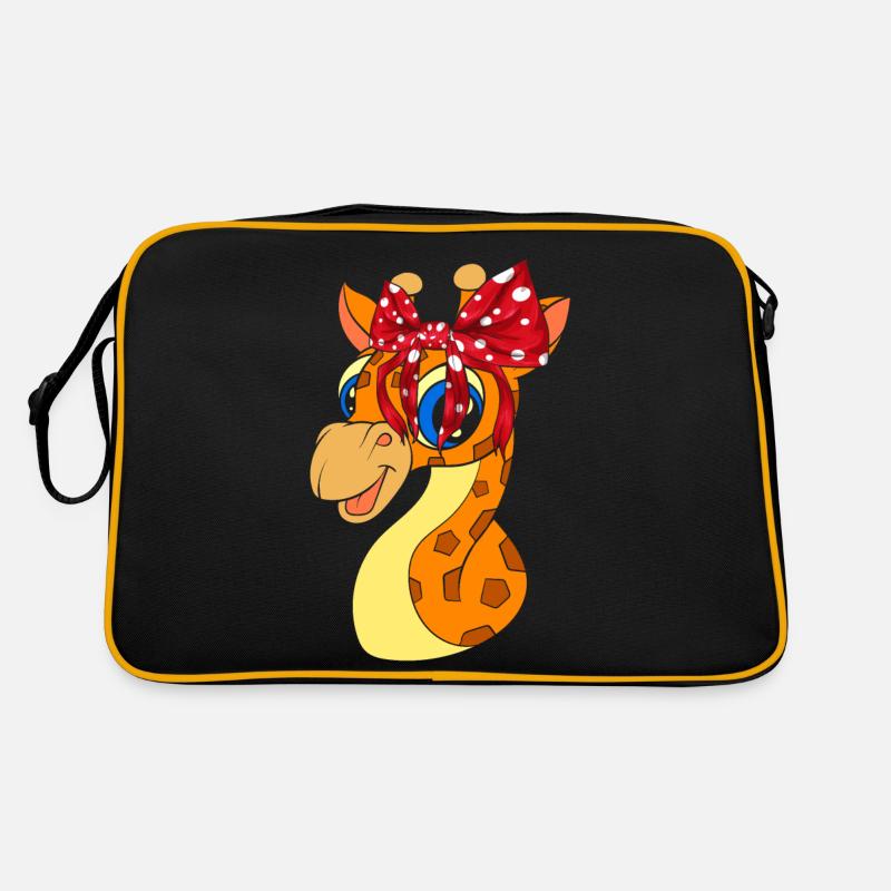 Giraffe - Retro Bag - black/gold