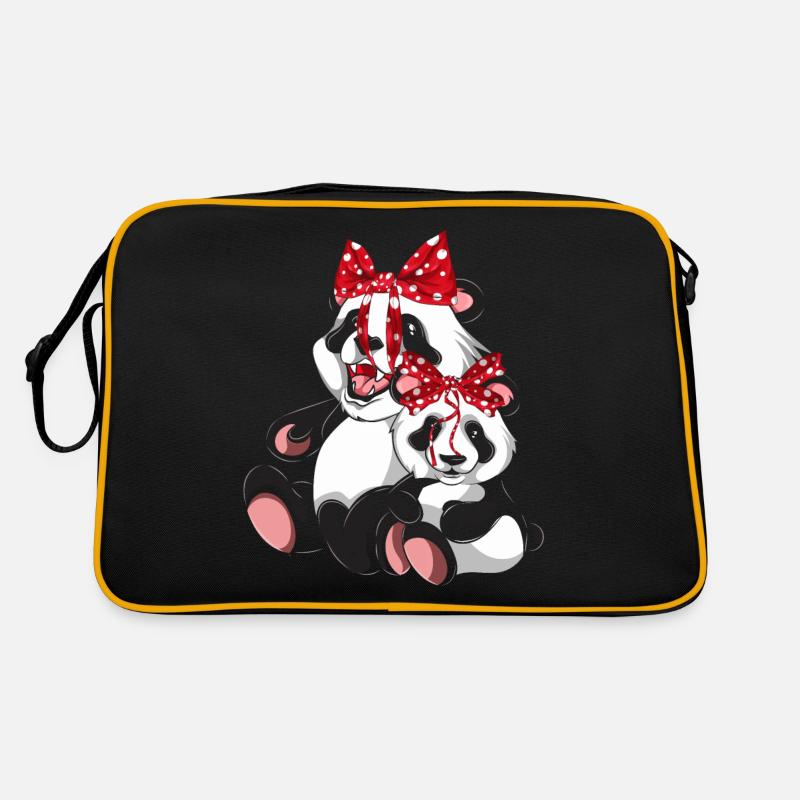 Pandabär Retro Tasche