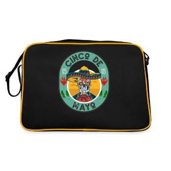 Cinco de Mayo Vacances mexicaines Mexique 05-05 - Sac Retro - noir/or - Dos
