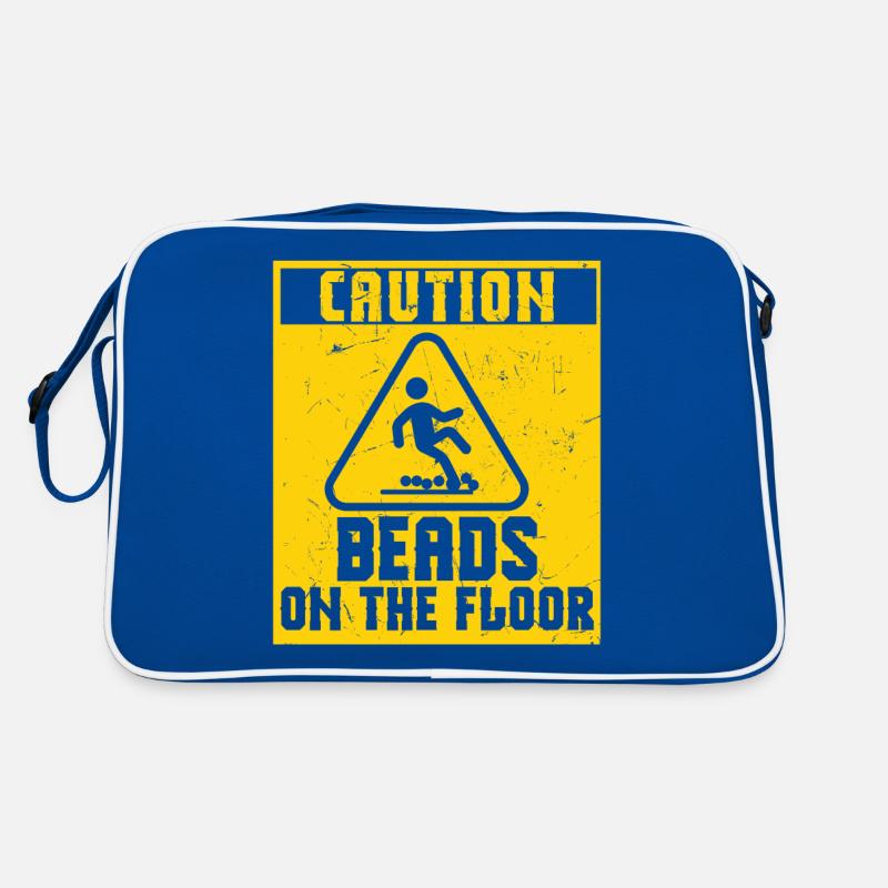 Caution Beads On Floor Retro Bag