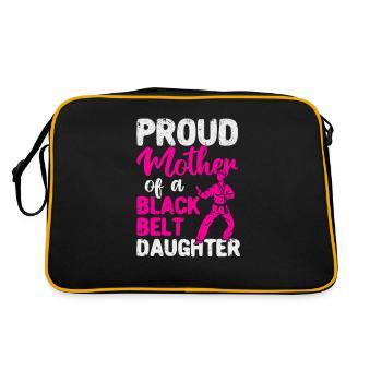 Fière mère d’une fille ceinture noire - Sac Retro - noir/or - Dos