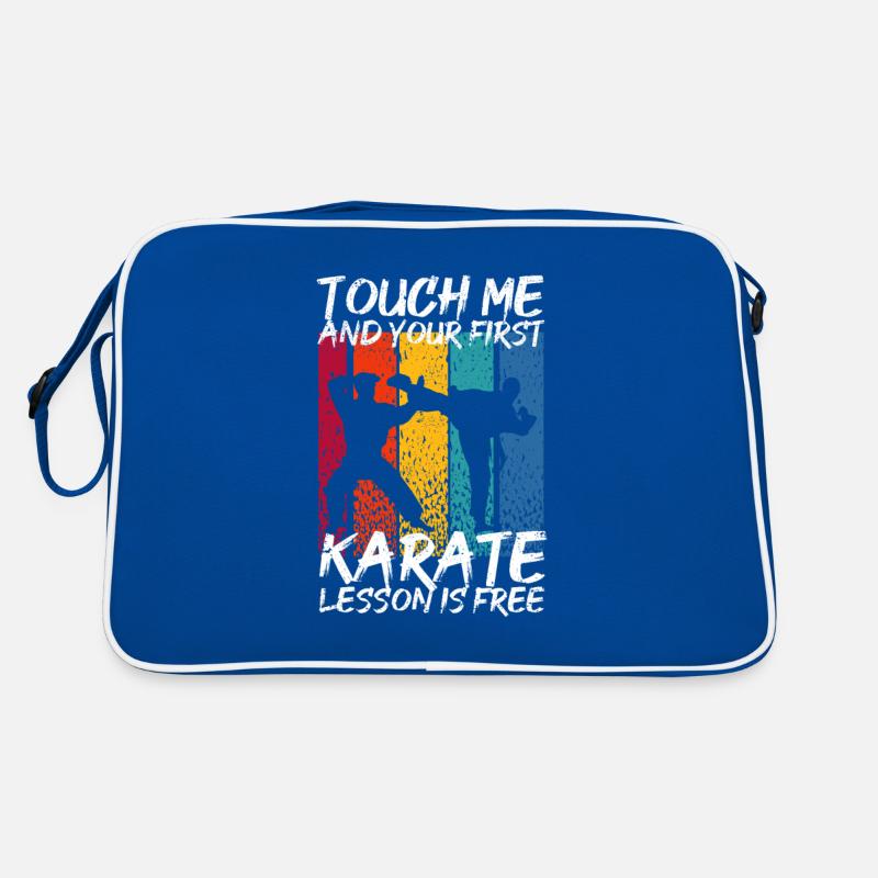 Touchez-moi et votre première leçon de karaté est Sac Retro
