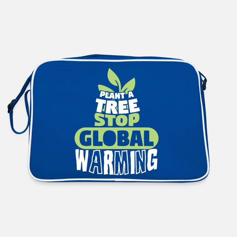 Trees Stop Global Warming Retro Bag