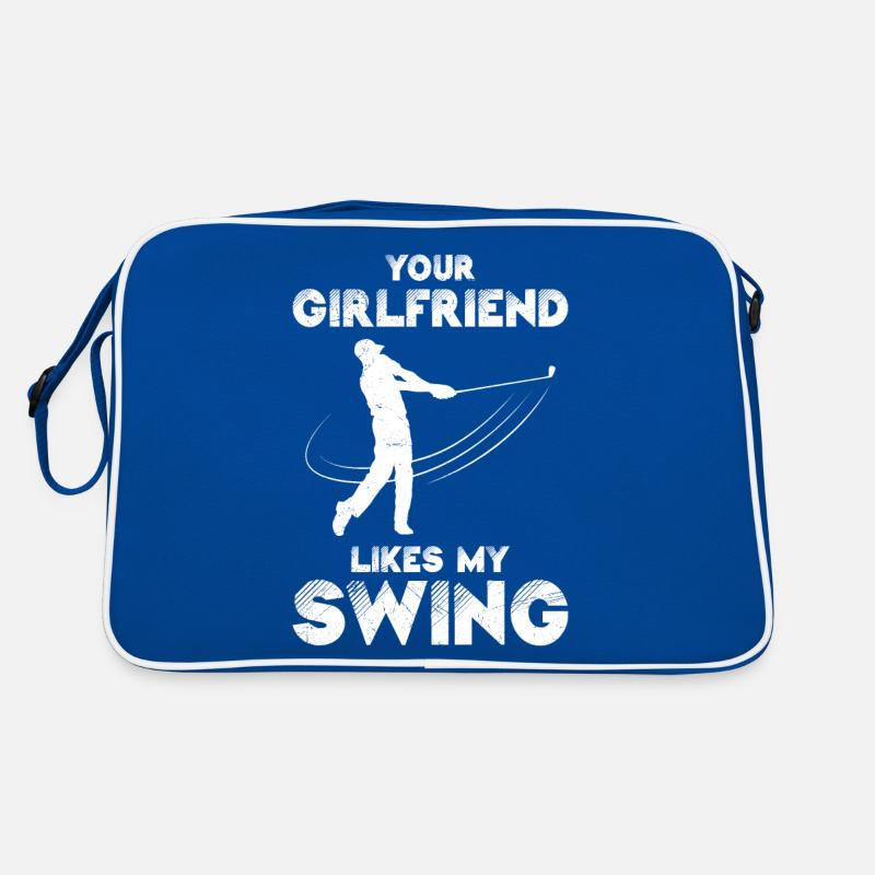 Your Girlfriend Likes My Swing Fun Golf Retro Bag