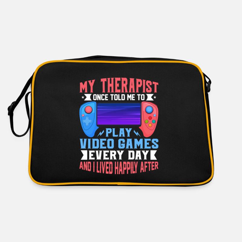 Mein Therapeut sagte mir einmal, ich solle Videospiele spielen Retro Tasche
