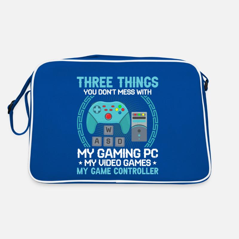 Three Things Don't Mess My Gaming PC Video Games Retro Bag