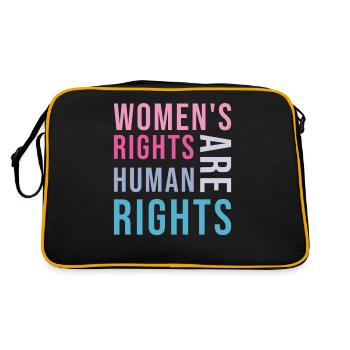Women's Rights Are Human Rights - Retro Bag - black/gold - Back