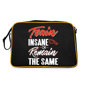 Entraînez-vous fou ou restez le même tee d’autocar cool - Sac Retro - noir/or - Dos