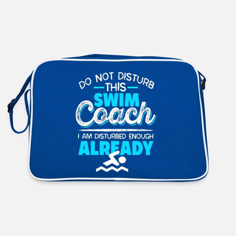 Do Not Disturb This Swim Coach Funny Coach Tee Retro Bag