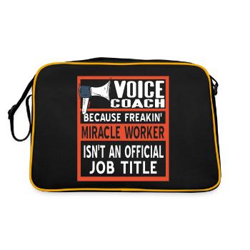 Coach vocal parce que Freakin' Miracle Worker - Sac Retro - noir/or - Dos