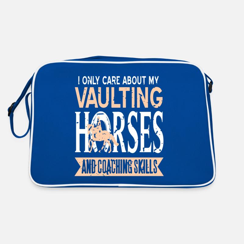 Je ne me soucie que de mon coaching de chevaux de saut Sac Retro