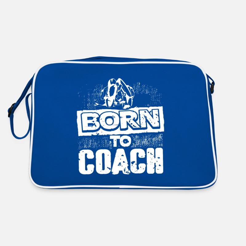 Vintage Born To Coach Cool Coaching Designs Sac Retro