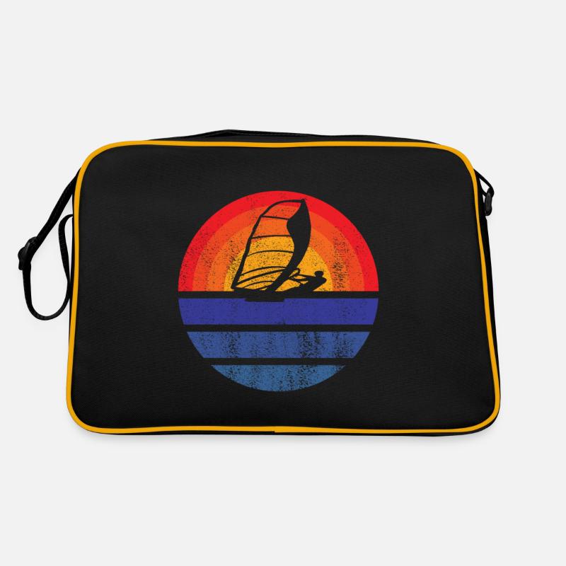 Windsurfer Surfen Kitesurfer Windsurfing Geschenk Retro Tasche