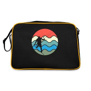 Retro Eighties Beach Surf 80s Vibe Water - Retro Bag - black/gold - Back
